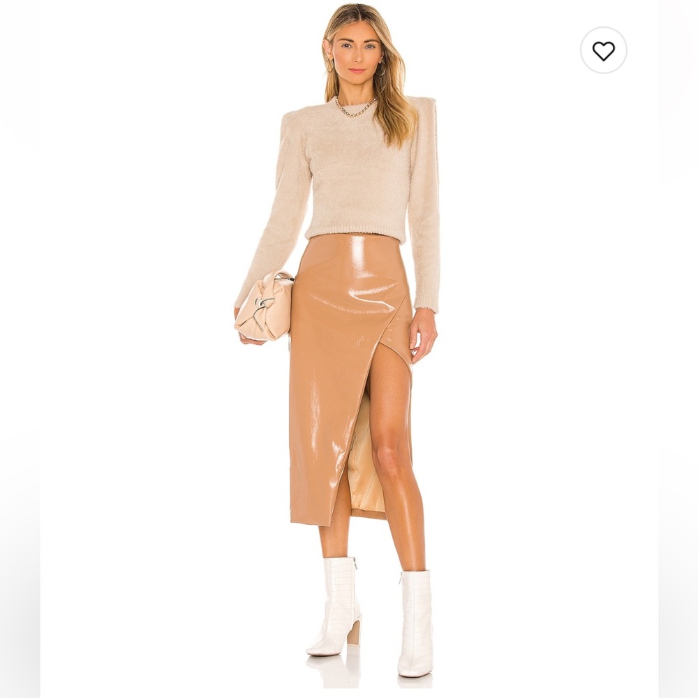 REVOLVE Kris Midi skirt in camel